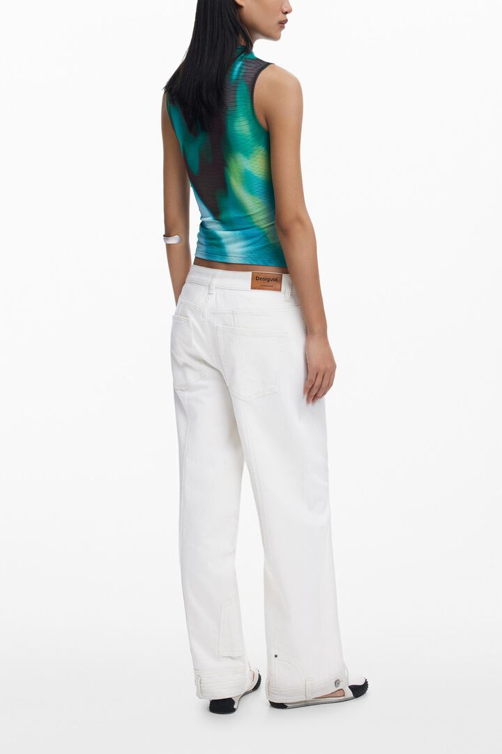 Gradient tulle T-shirt