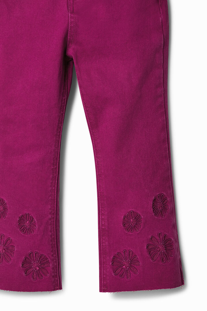 Jean patte d'éph court floqué | Desigual