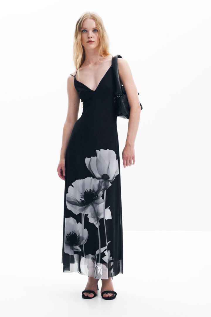 Long poppy dress | Desigual