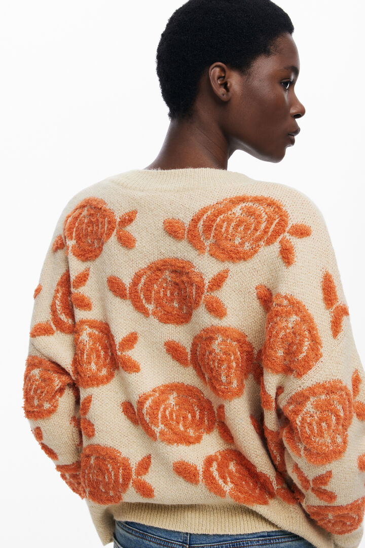 Pink button sweater | Desigual