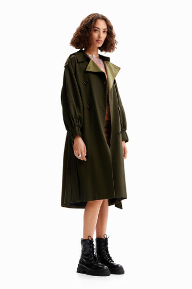 Oversize belted trench coat | Desigual