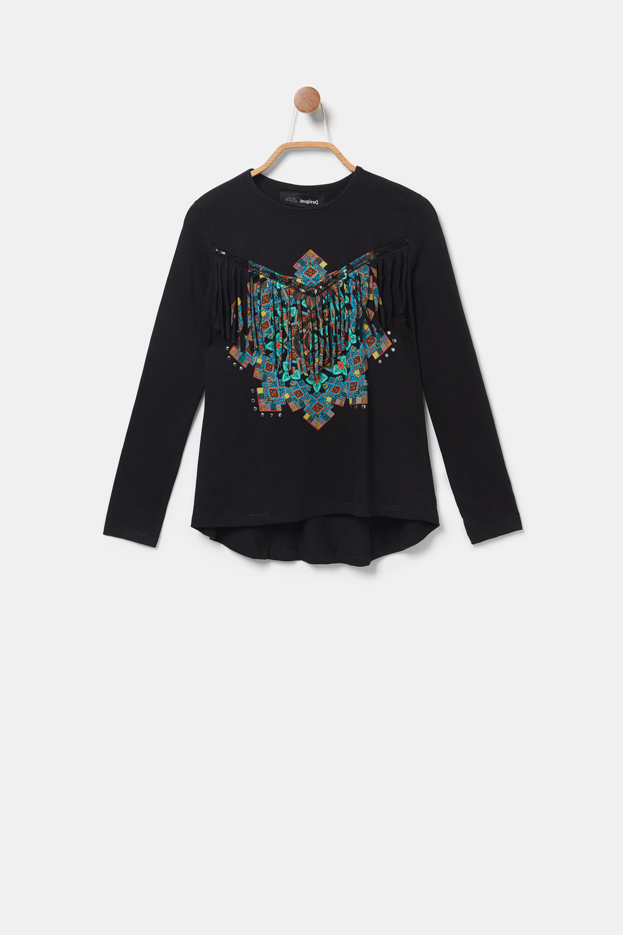 Mandala T shirt fringe