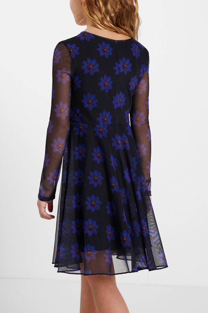 High-waist dress flowers | Desigual