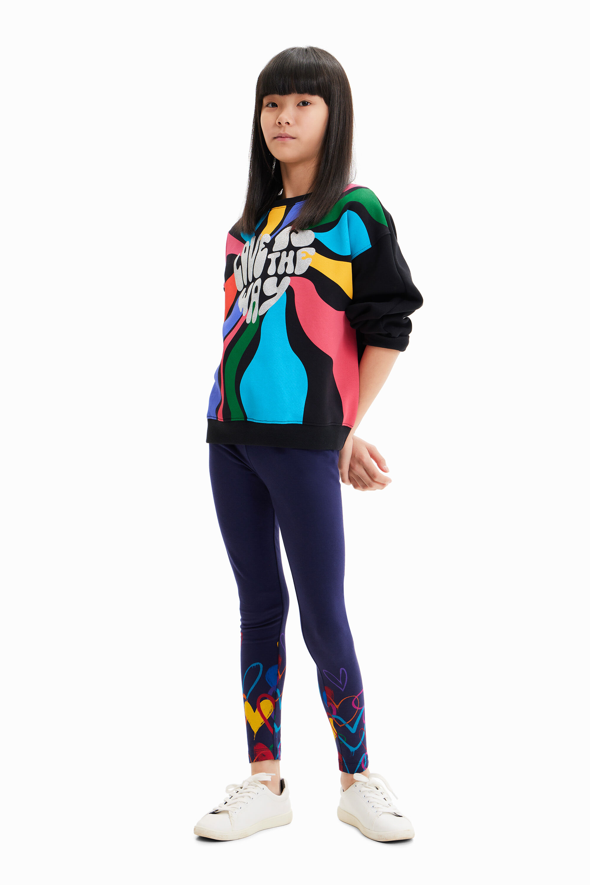 Desigual Leggings lunghi cuori