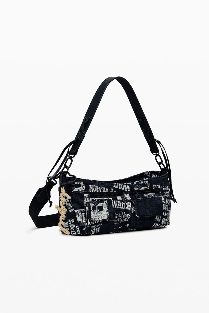 Medium newspaper handbag | Desigual