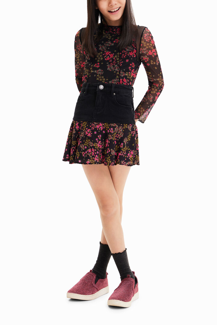 Camiseta tul flores | Desigual