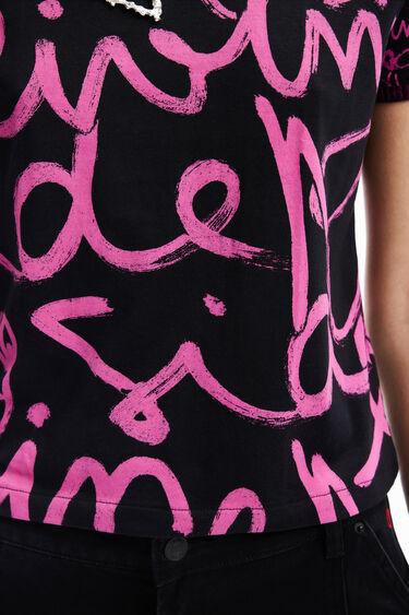 Contrasting message T-shirt | Desigual