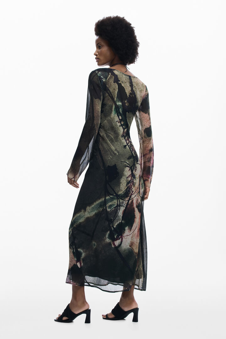 Abstract midi dress | Desigual