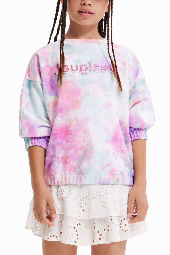 Tie-dye logo sweatshirt | Desigual
