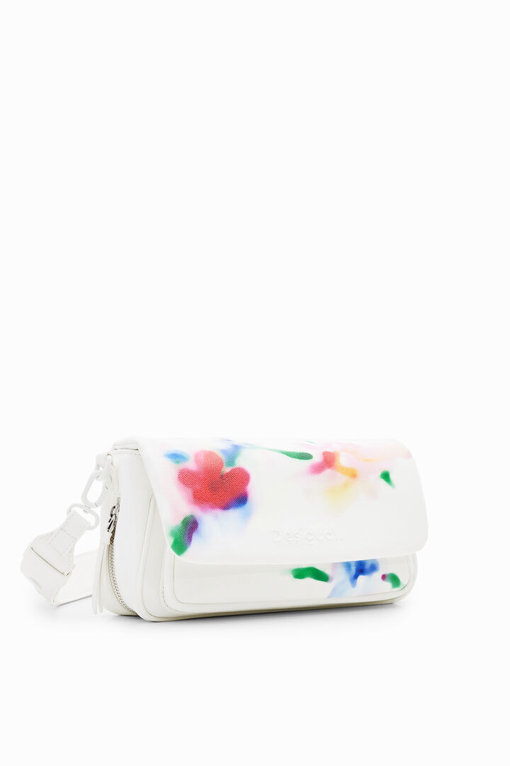 M watercolour floral crossbody bag