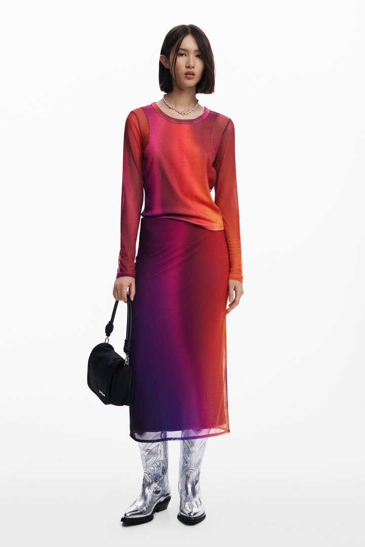 Combined long-sleeve T-shirt | Desigual