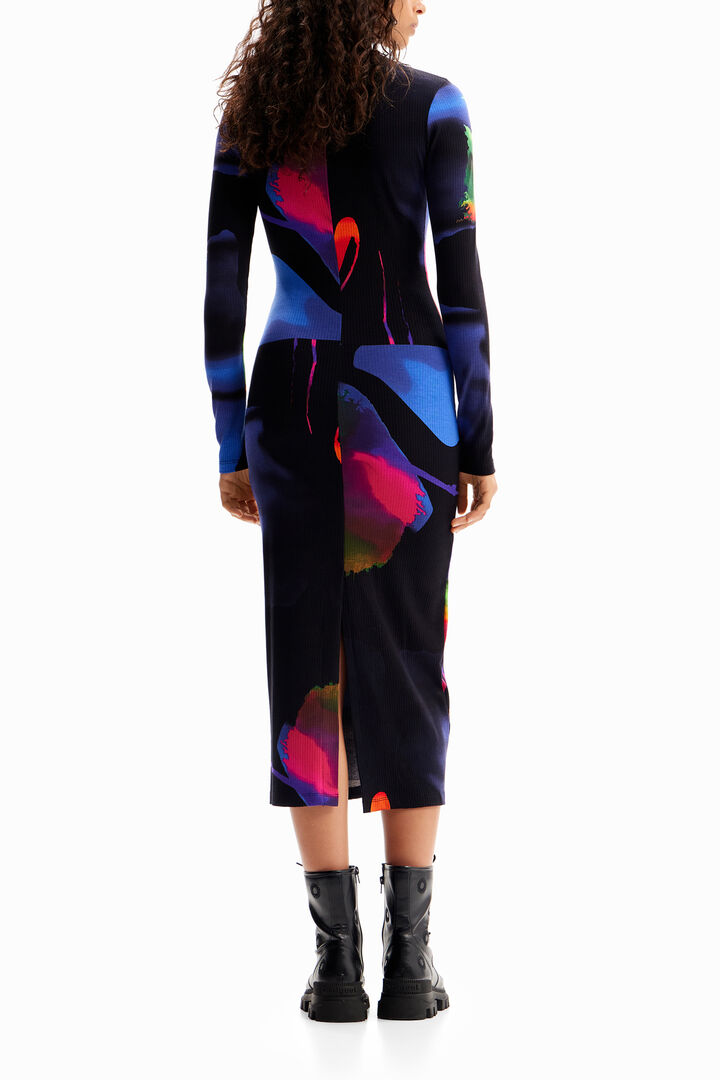 M. Christian Lacroix neon midi dress | Desigual