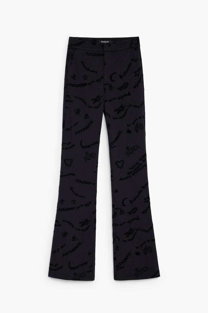 Cal&ccedil;a estampada longa