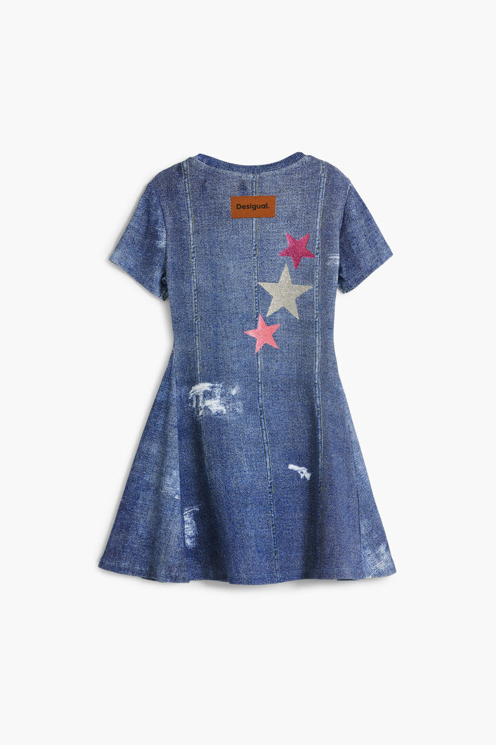 Denim dress with stars | Desigual