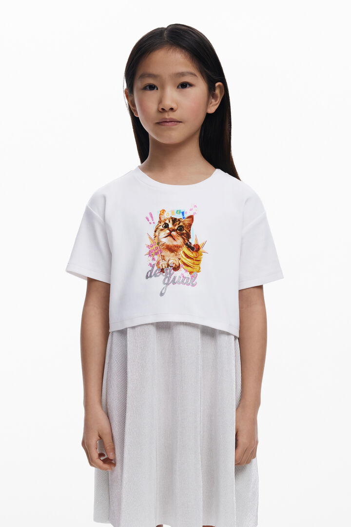 2-in-1 cat dress | Desigual