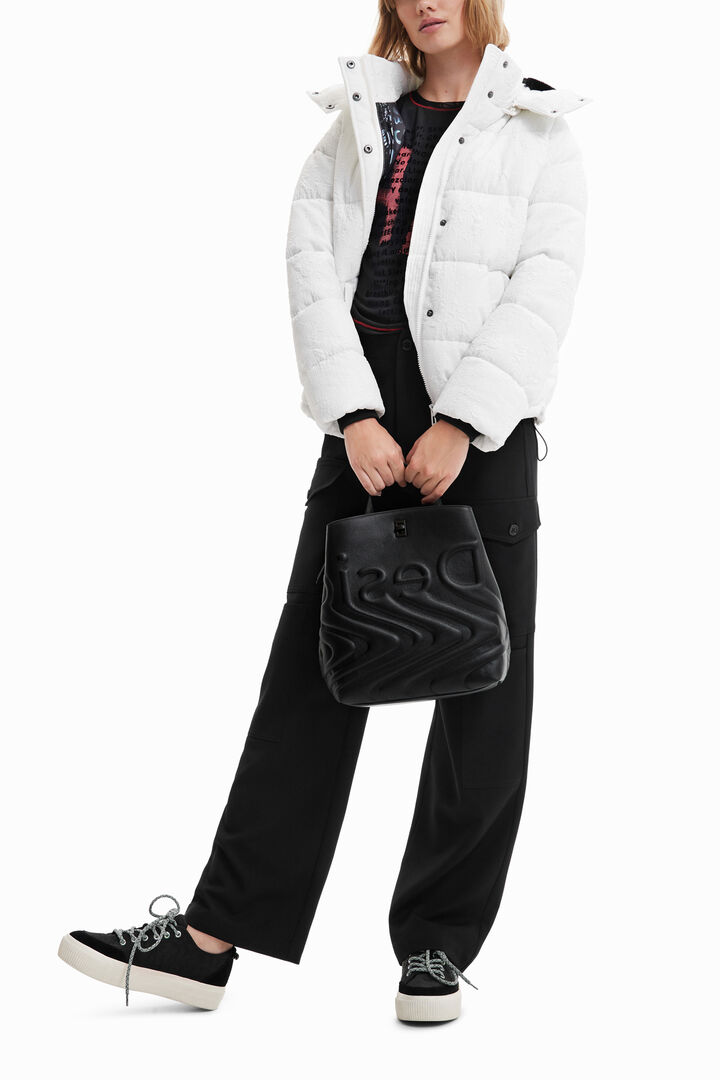 Mochila pequeña logo relieve | Desigual