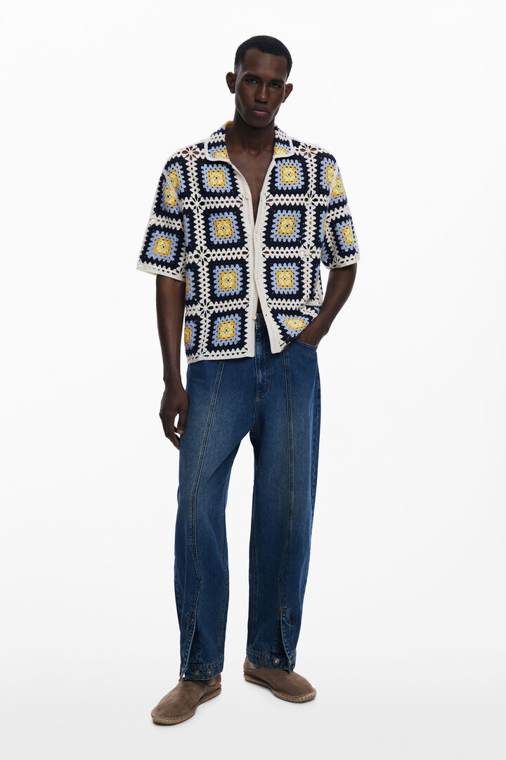 Crochet short-sleeve shirt | Desigual