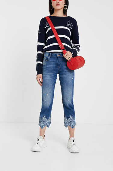 
Straight cropped jeans | Desigual