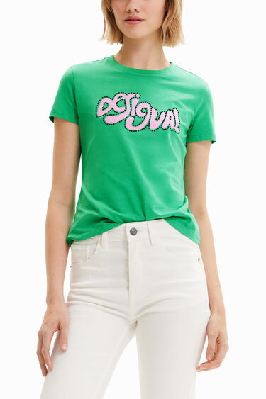 Camiseta manga corta strass | Desigual