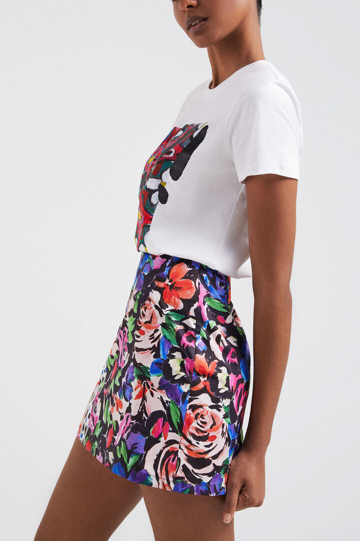 Floral miniskirt | Desigual
