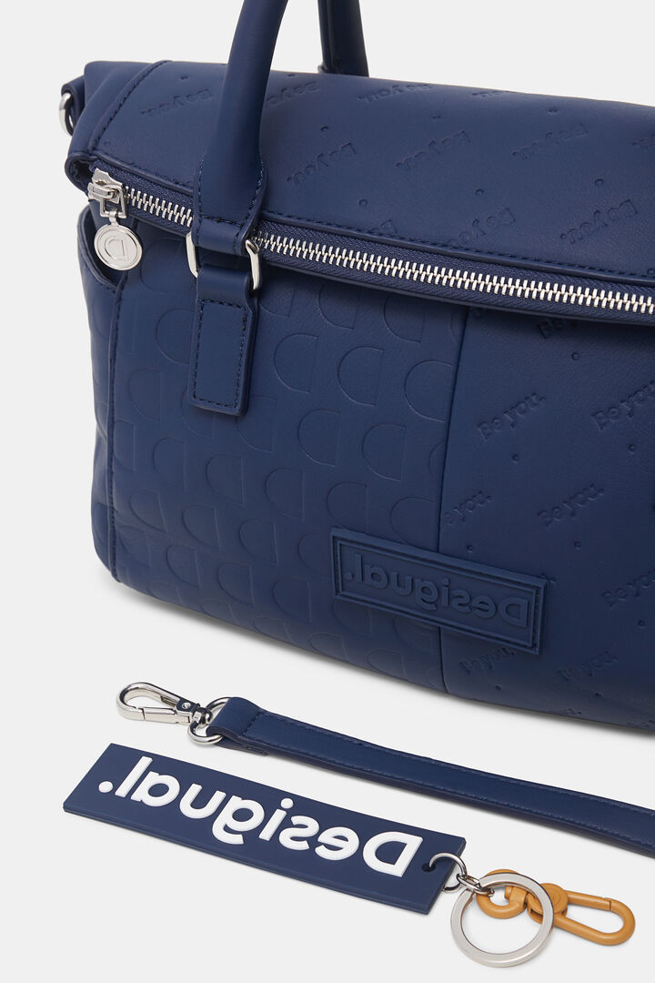 Tasche mit Logo in Reptillederoptik | Desigual