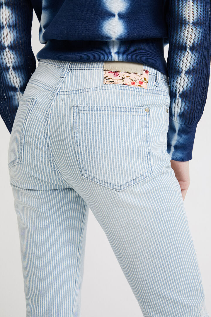 Striped skinny jeans | Desigual