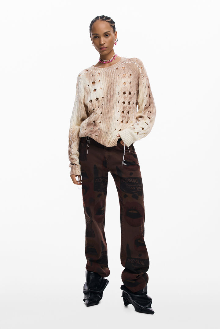 Chunky knit sweater | Desigual