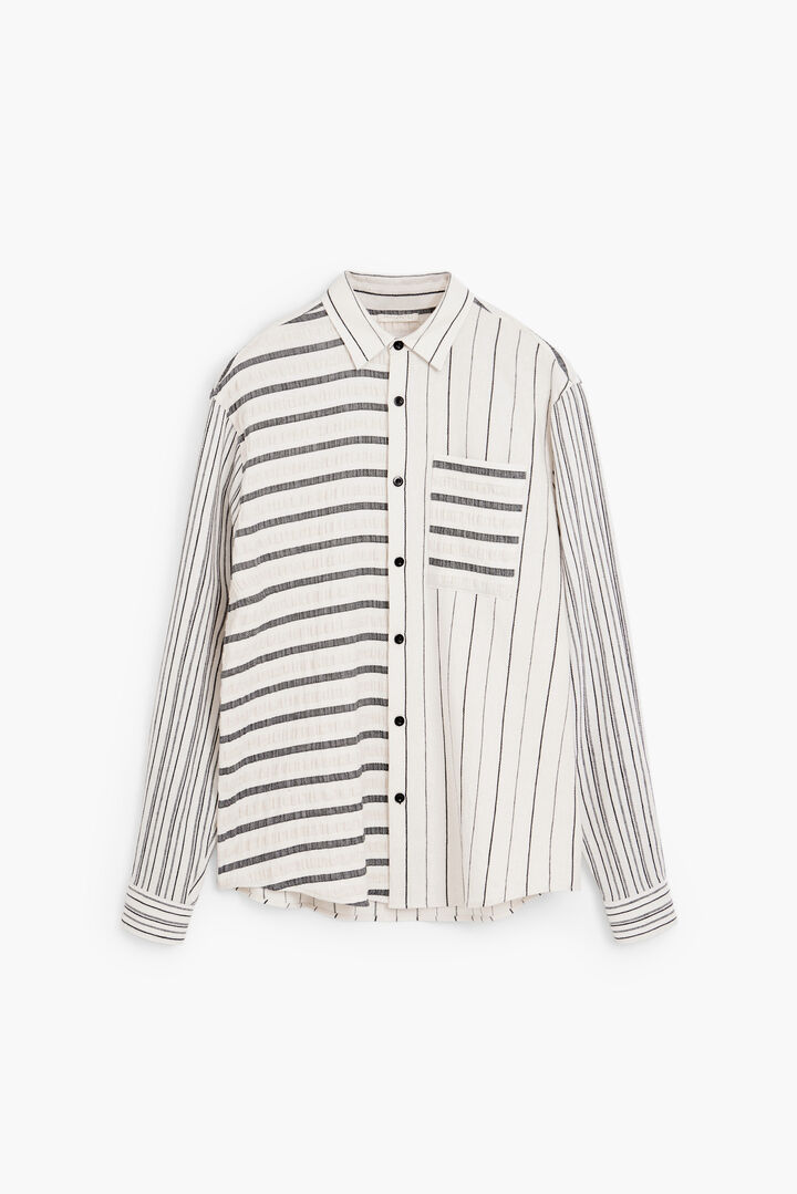 Asymmetric striped shirt | Desigual