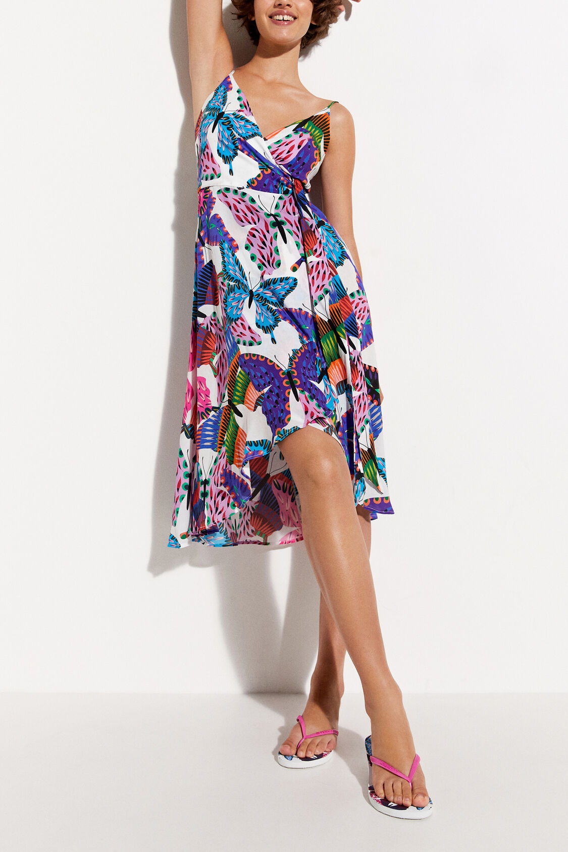 蝶々 ビーチワンピース Desigual Com