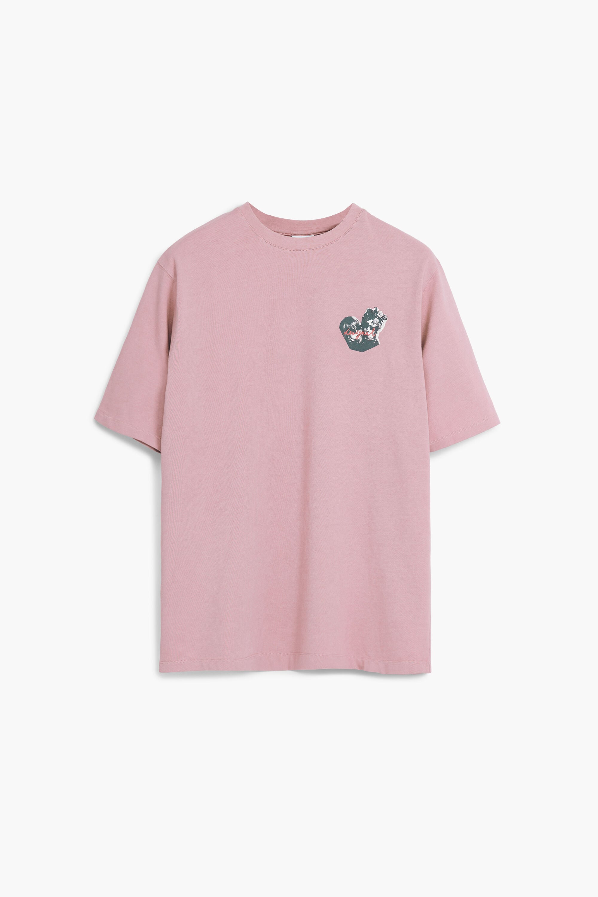 Camiseta litografía rosas, Algodon, Rojo, XL