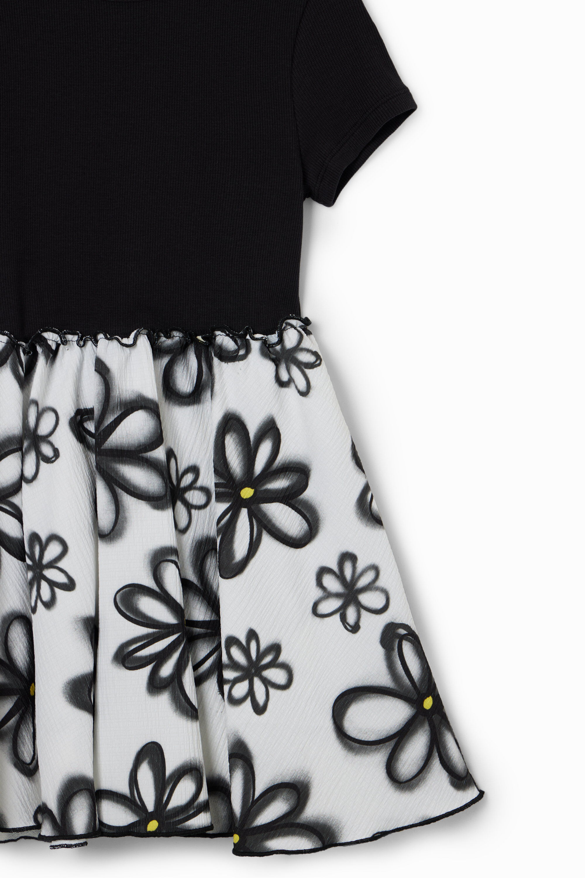 Girls black floral new arrivals dress