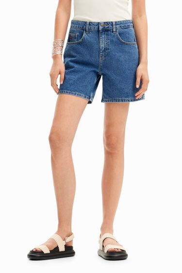 Plain denim shorts | Desigual