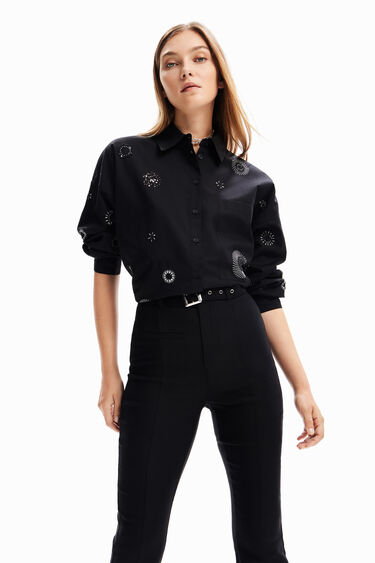 Pantalons flare cinturó | Desigual