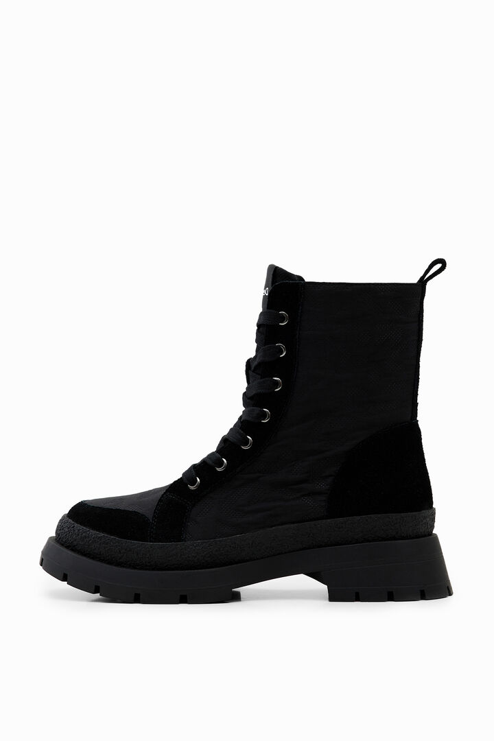 Bota cordons efecte lleopard | Desigual