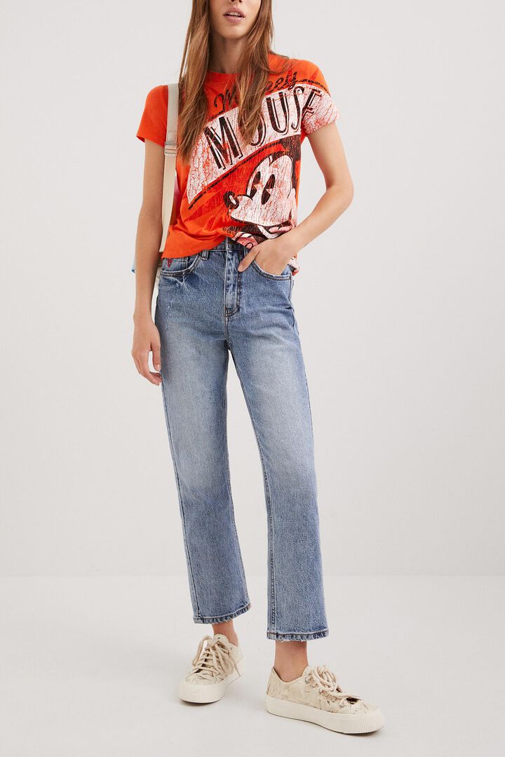 Rotes Shirt mit Micky | Desigual