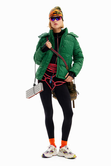 Textured quilted jacket | Desigual