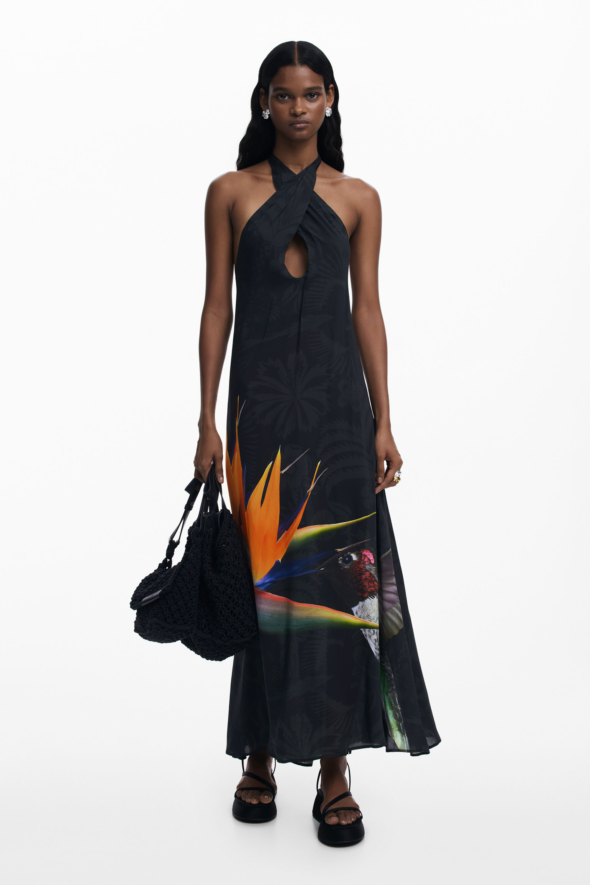 Printed long dress