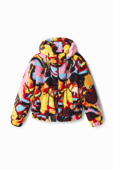 Digital print fleece jacket | Desigual