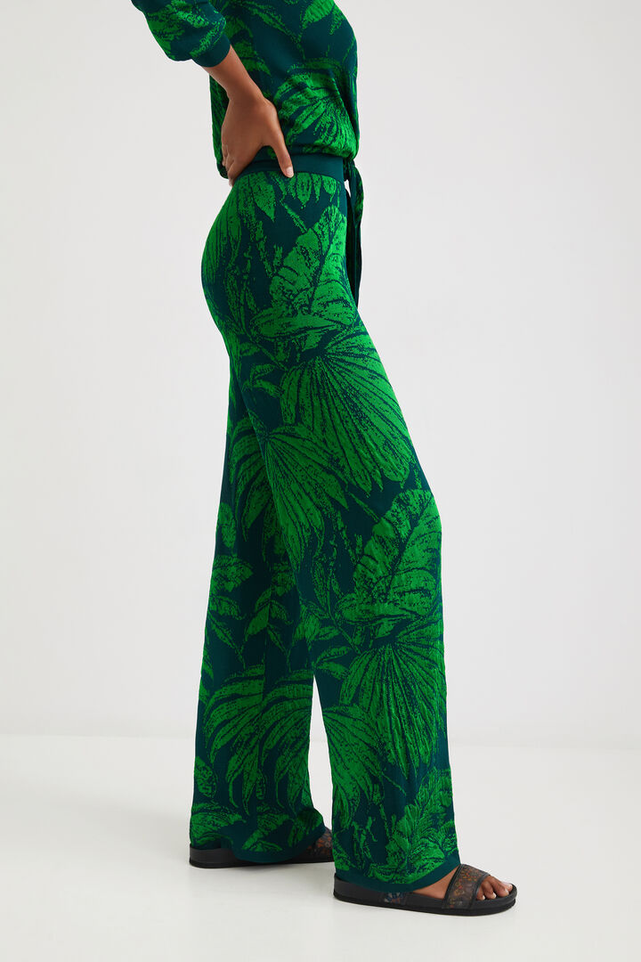 Pantalon large à motif jacquard | Desigual