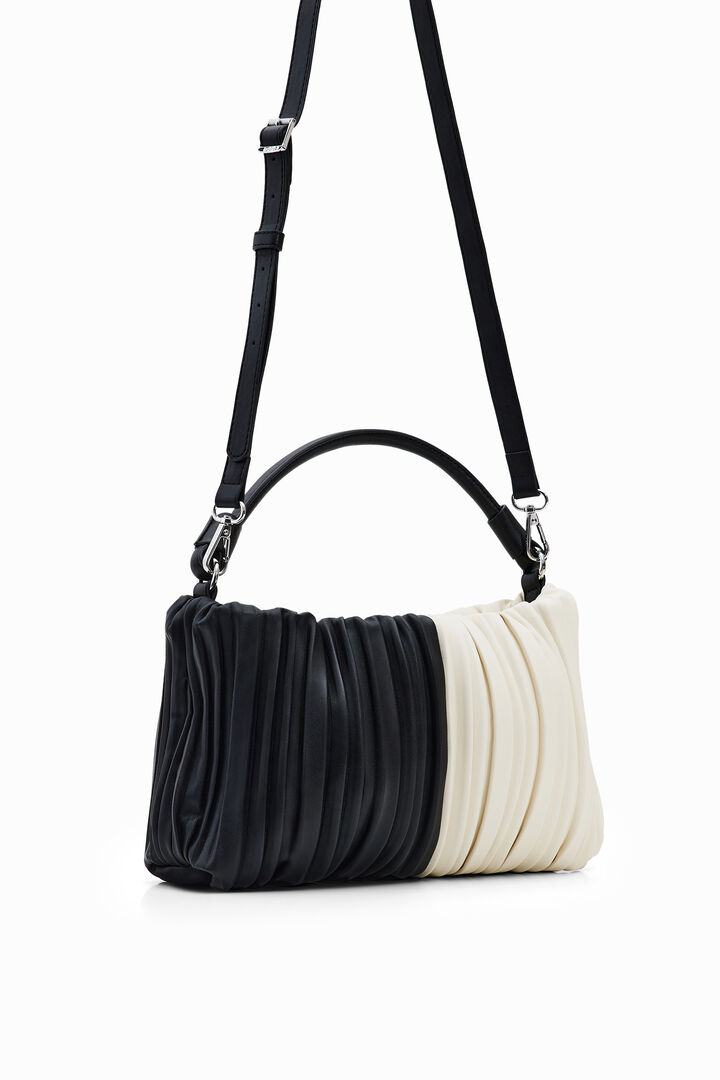Two-tone pleated bag | Desigual