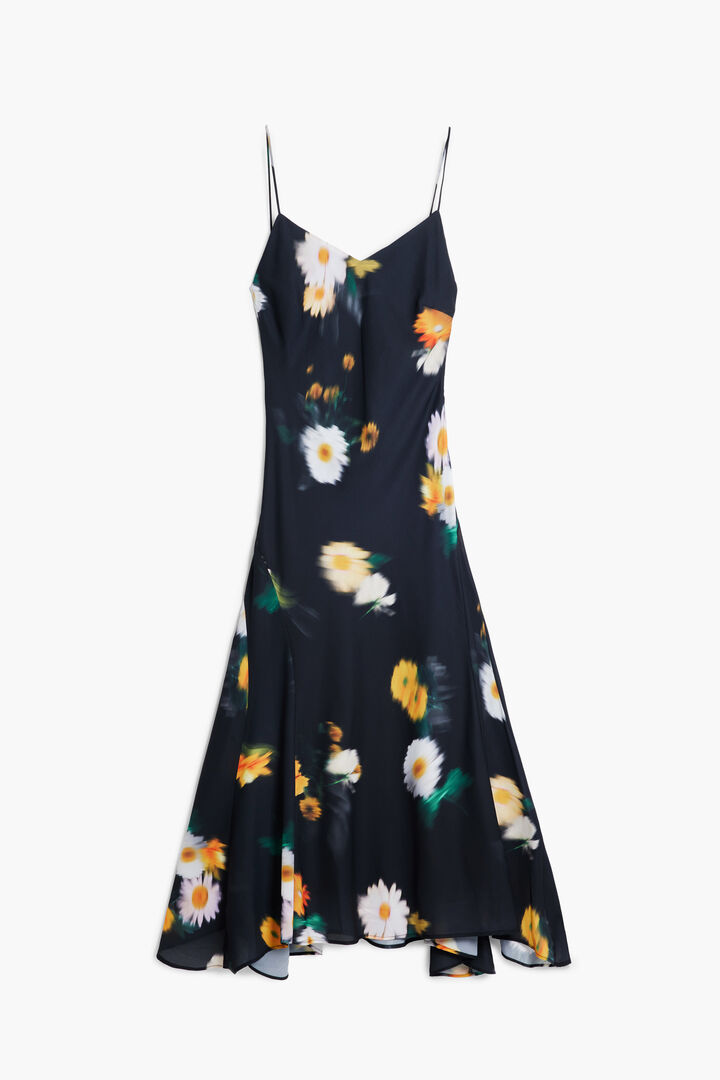 Floral chiffon strap dress