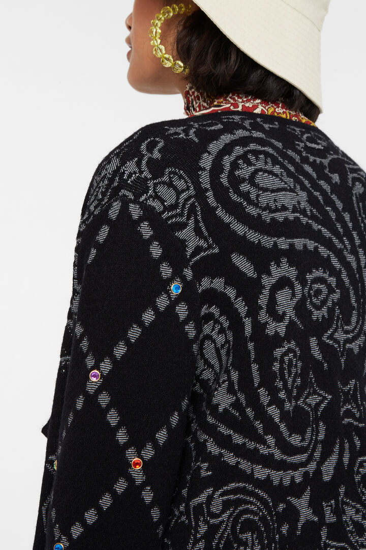 Poncho-style open jumper | Desigual