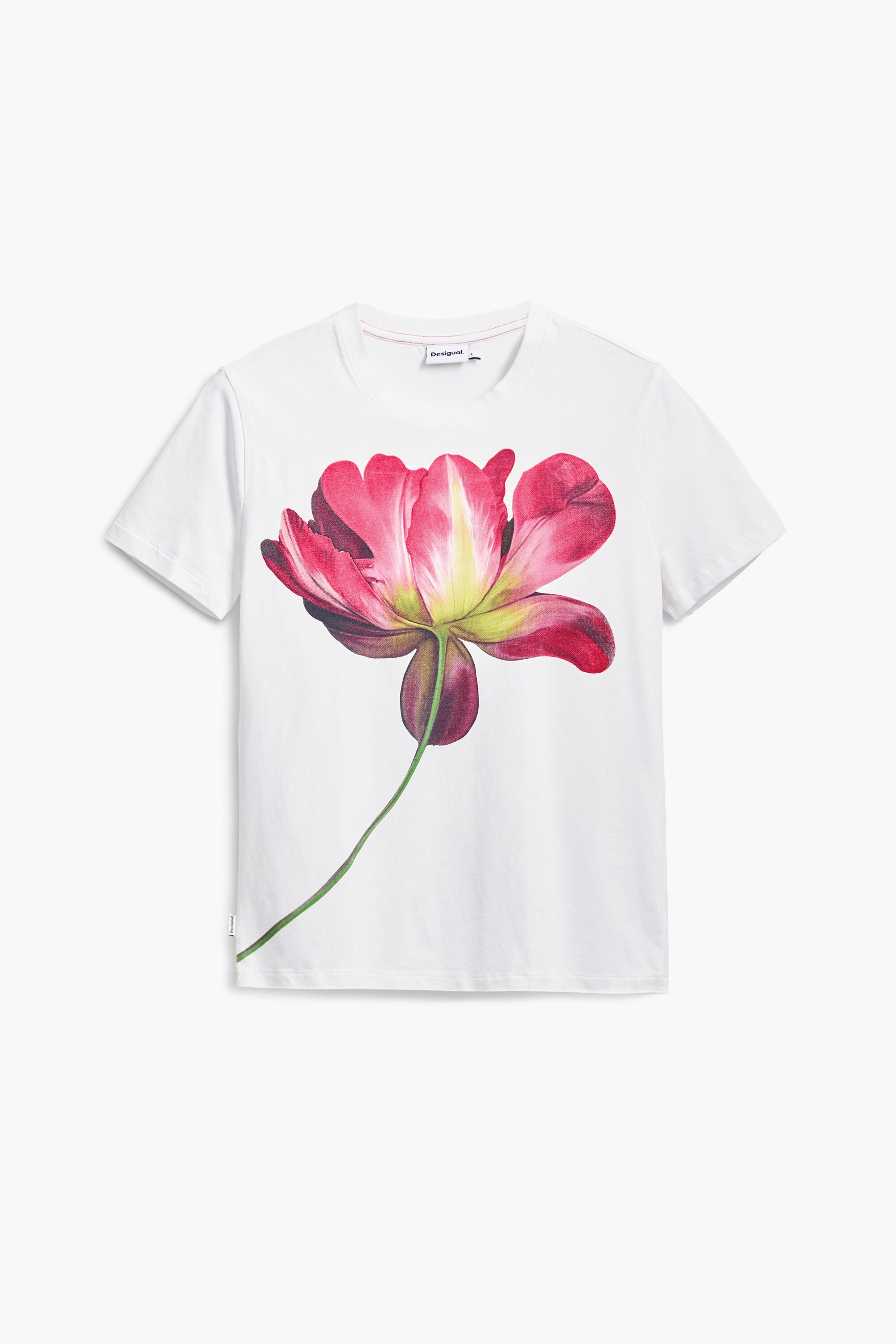 Large flower T-shirt Women's I Desigual.com