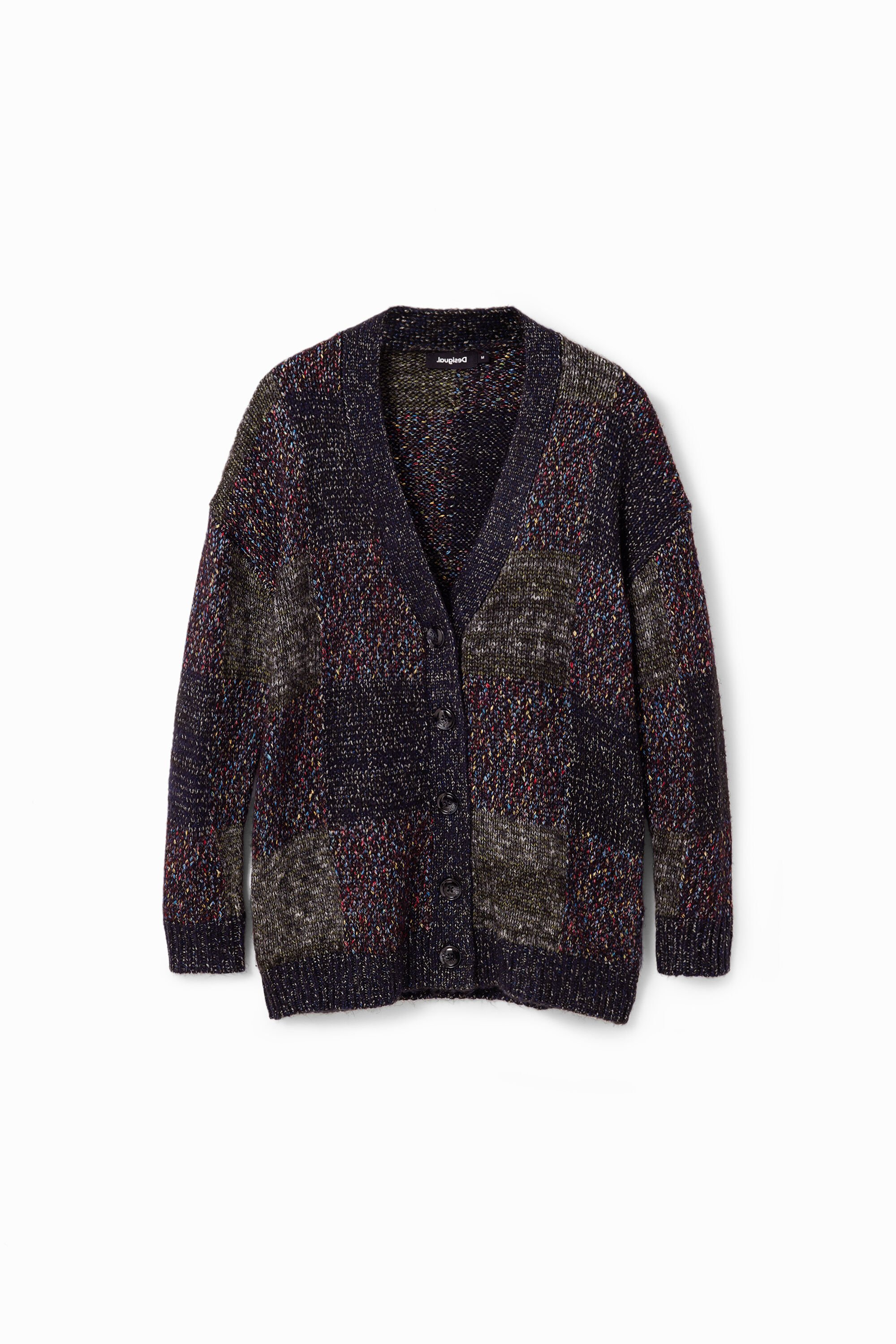 Desigual Oversize check cardigan