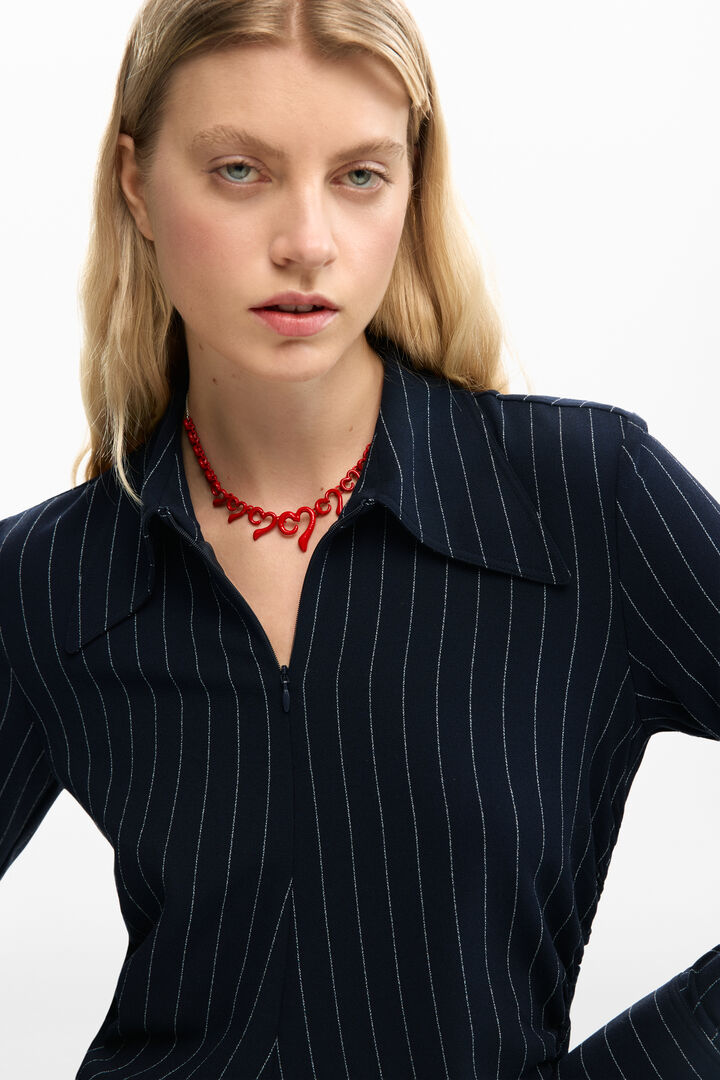 Striped slim dress | Desigual