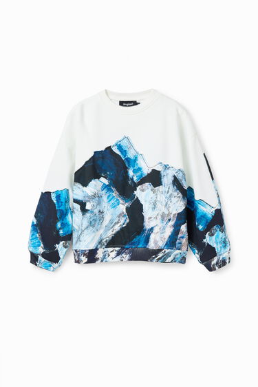 Sudadera patch paisaje | Desigual