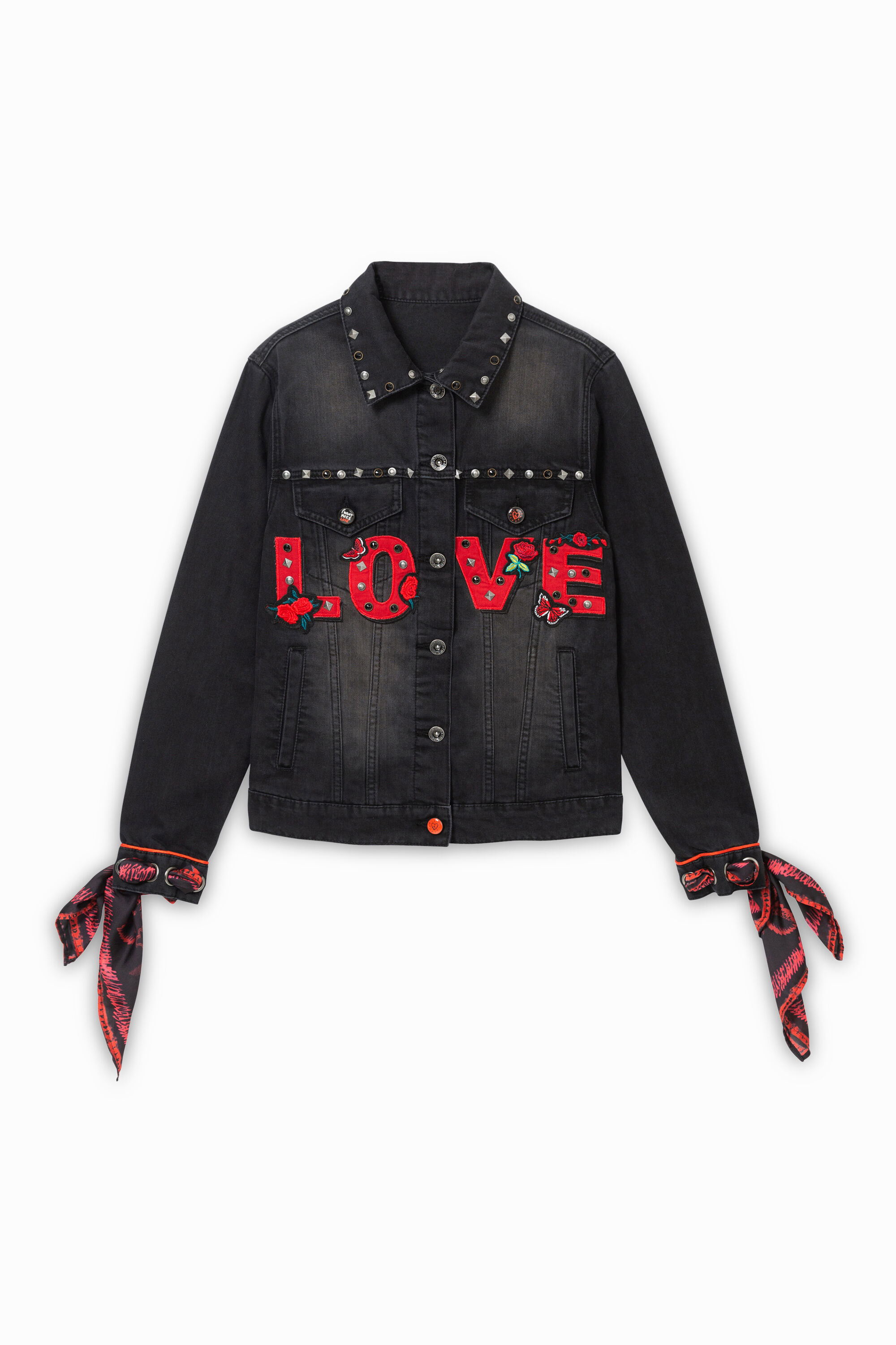 Desigual denim jacket sale top