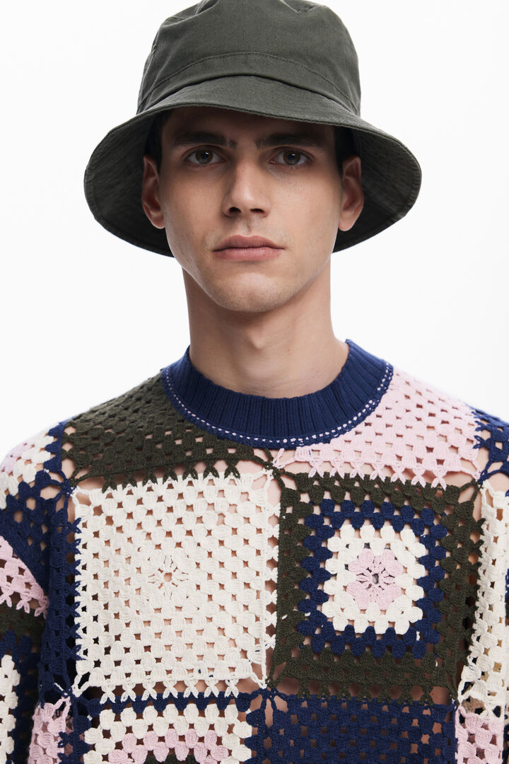 Dessuadora crochet patch | Desigual