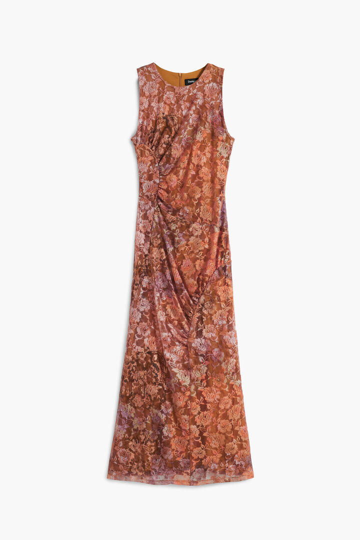 Drapiertes Blumenkleid | Desigual