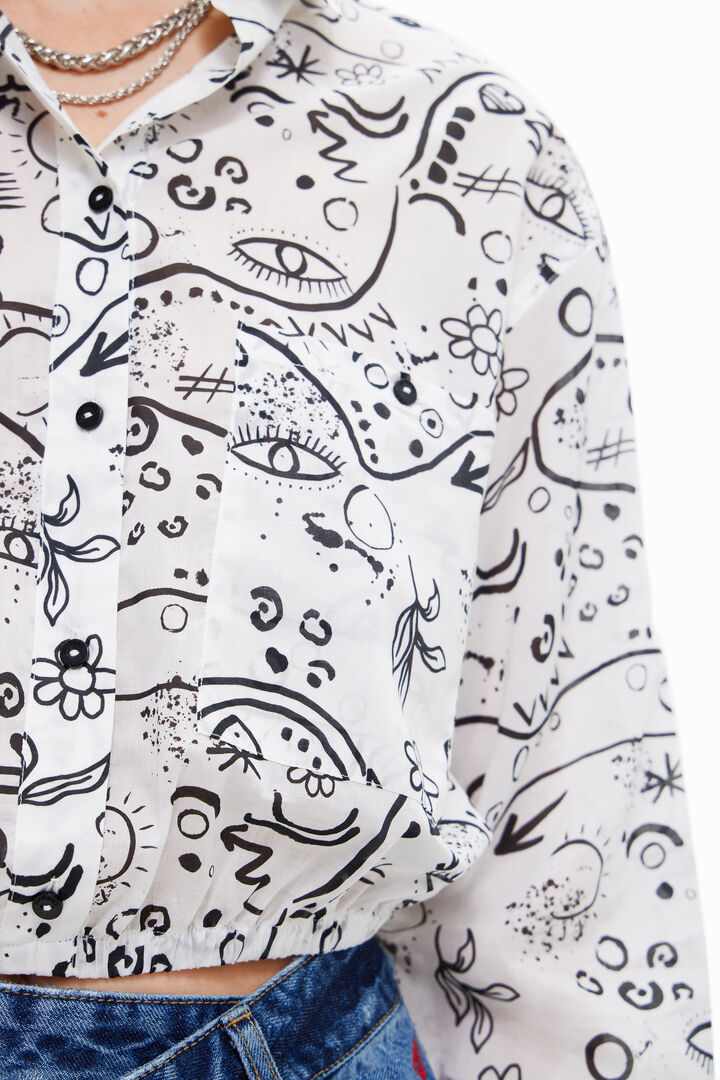 Camicia stampa disegni fatti a mano | Desigual